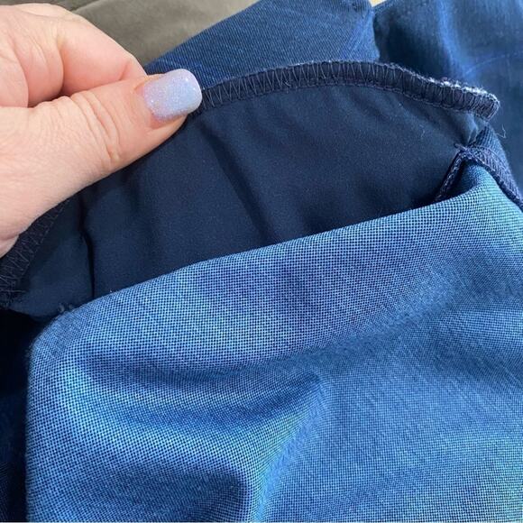 CAbi Windowpane Blazer Blue Plaid One Button Career Work Jacket Sz 12 - Picture 5 of 12